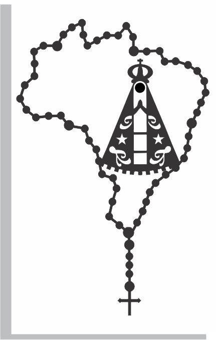 Adesivo mapa Nossa Senhora Aparecida p - preto 6un