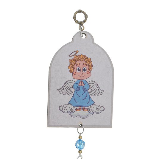 Adorno Anjo da Guarda Azul Infantil