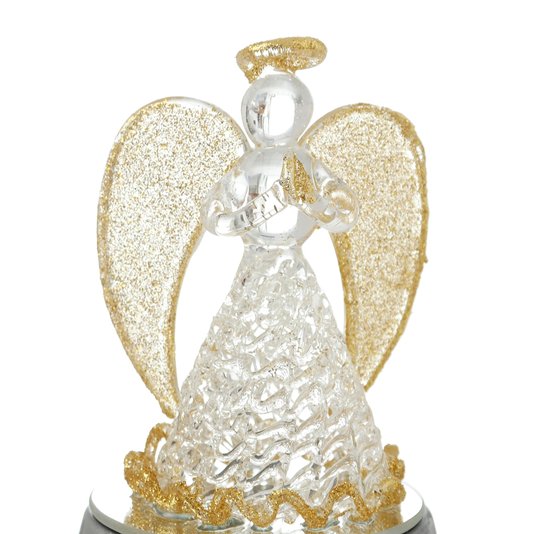 Anjo da Guarda com luz - Dourado