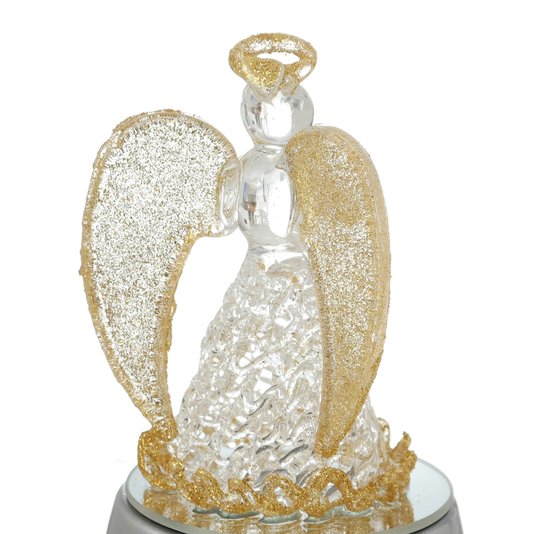 Anjo da Guarda com luz - Dourado