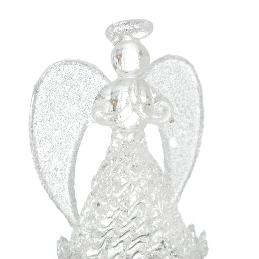 Anjo da Guarda com luz - Prata