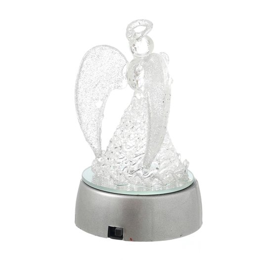 Anjo da Guarda com luz - Prata