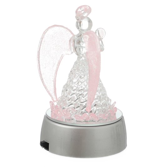 Anjo da Guarda com Luz - Rosa