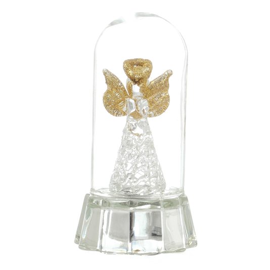 Anjo da Guarda com Luz de Led - Dourado