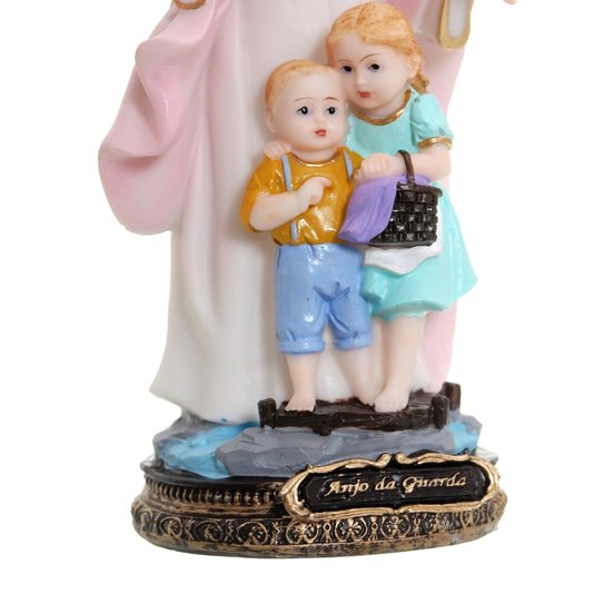 Imagem Anjo da Guarda em Resina - Rosa 21cm