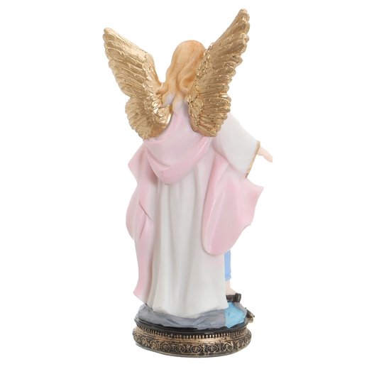 Imagem Anjo da Guarda em Resina - Rosa 21cm