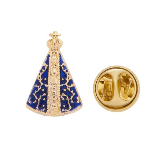 Botton de Nossa Senhora Aparecida Folheado - 3Un
