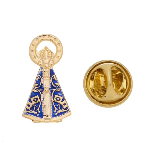 Botton Nossa Senhora Aparecida Folheado - 3Un