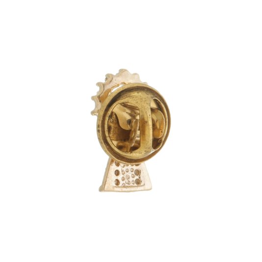 Botton de Nossa Senhora Aparecida Folheado com Strass Azul - 3Un