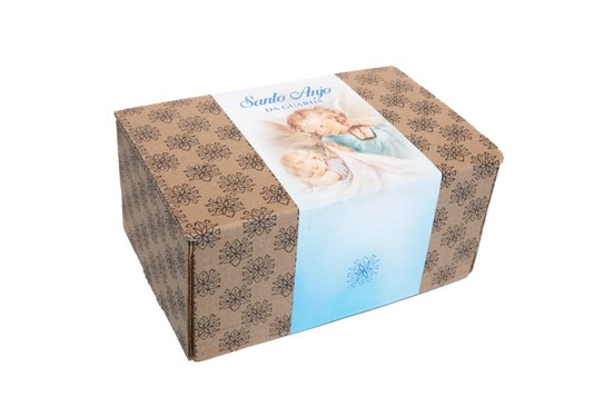 Box de Orações do Santo Anjo da Guarda Na Cor Azul - Infantil