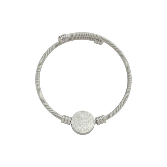Bracelete da Medalha de São Bento em Inox