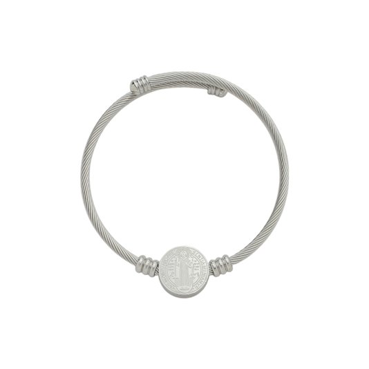 Bracelete da Medalha de São Bento em Inox