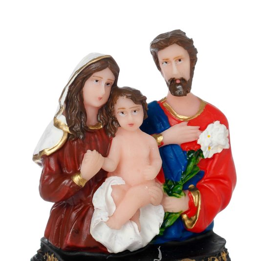 Busto da Sagrada Família em Resina - 7cm