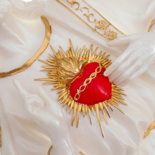 Busto Sagrado Coração de Jesus - Pérola 30cm