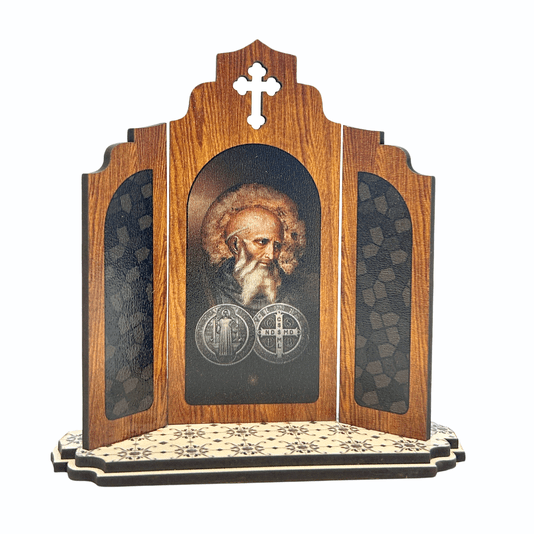 Capela Portuguesa de São Bento em MDF com Detalhe Vazado - 12,7cm