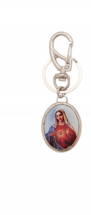 Chaveiro de Sagrado coração de Maria com mosquete
