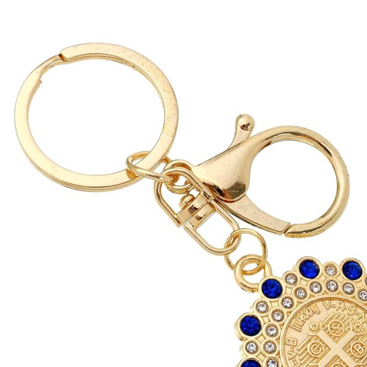 Chaveiro de São Bento com Strass