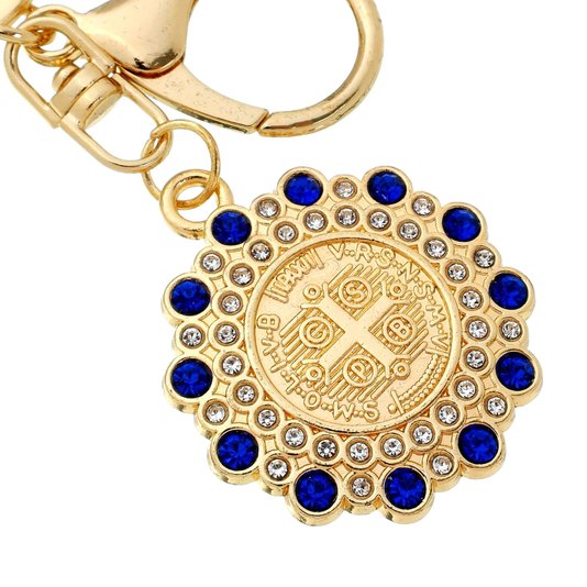 Chaveiro de São Bento com Strass
