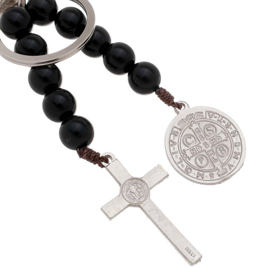 Chaveiro Dezena de São Bento com Crucifixo