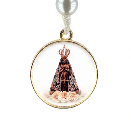 Chaveiro Dezena Nossa Senhora Aparecida Pérola Abs