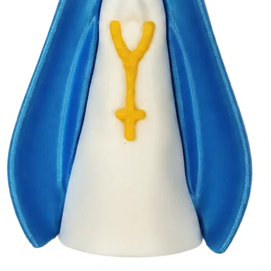 Chaveiro Nossa Senhora Das Graças 3d com Argola Dourada