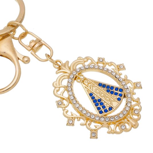 Chaveiro Nossa Senhora Aparecida Trabalhado com Strass