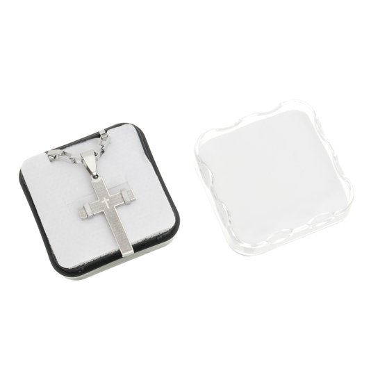 Colar Crucifixo em Inox