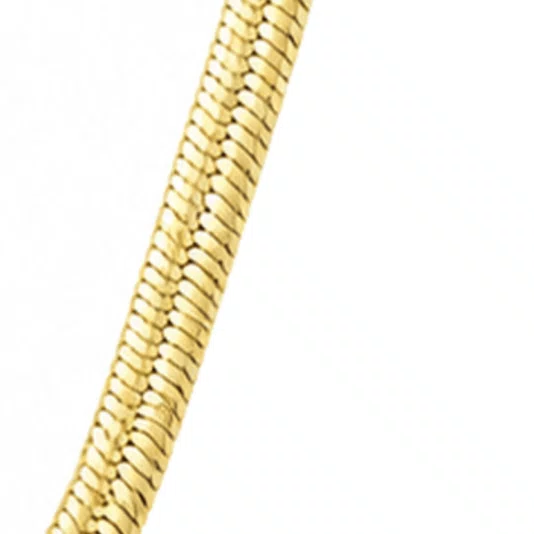 Colar Medalha de São Bento com Strass Corrente Laminada em Inox Dourado