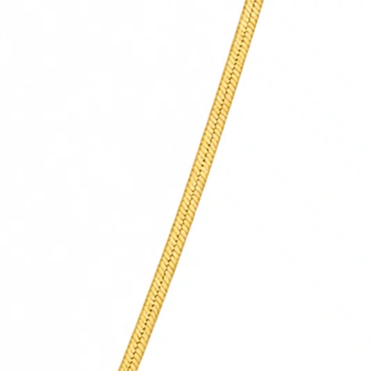 Colar Nossa Senhora Das Graças Corrente Laminada Fina em Inox Dourado