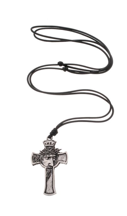 Cordão Face de Cristo - Níquel Pintado