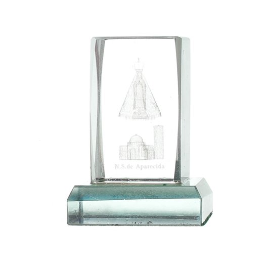 Cristal de Nossa Senhora Aparecida e Basilica nacional - P