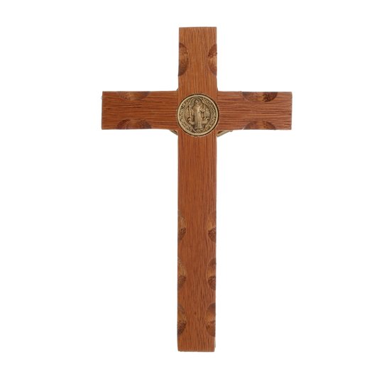 Crucifixo de Madeira de Mão - 17cm