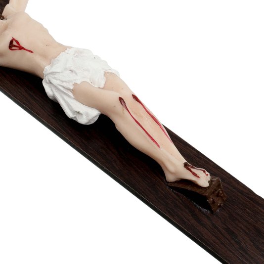 Crucifixo de Parede com Cristo em Resina - 27cm