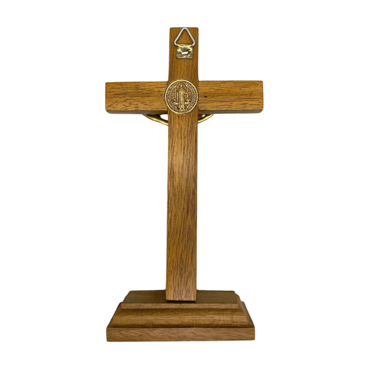 Crucifixo de Mesa São Bento - 19cm