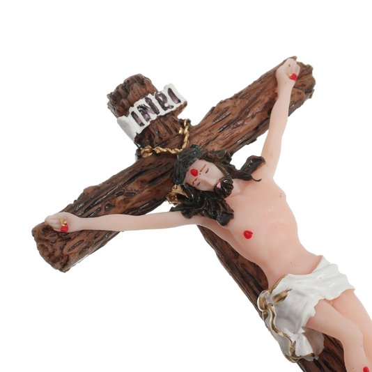 Crucifixo de Parede em Resina - 10cm