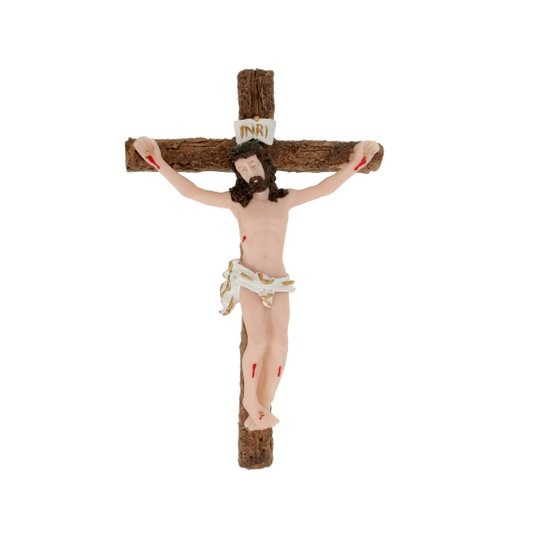 Crucifixo em Resina para Parede - 19cm