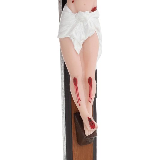 Crucifixo para Mesa com Cristo em Resina - 52cm