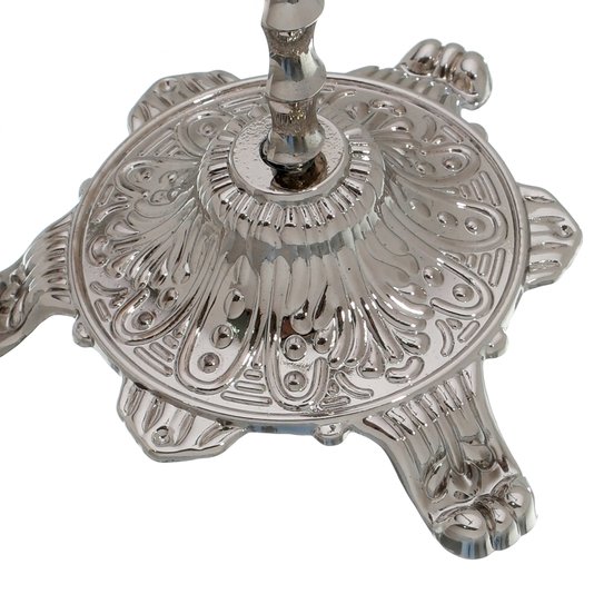 Crucifixo de Mesa São Bento - Prata 27,5cm