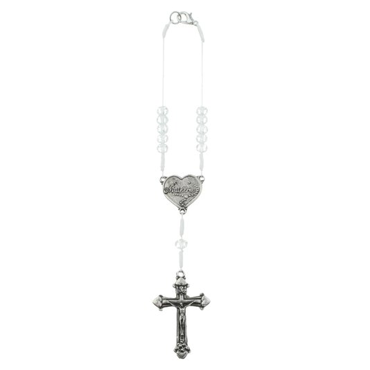 Dezena de Carro de Nossa Senhora Aparecida em Cristal Translúcido - 2Un