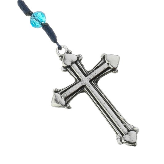 Kit Dezena de Carro de Nossa Senhora Aparecida em Cristal Azul - 2Un
