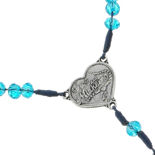 Kit Dezena de Carro de Nossa Senhora Aparecida em Cristal Azul - 2Un