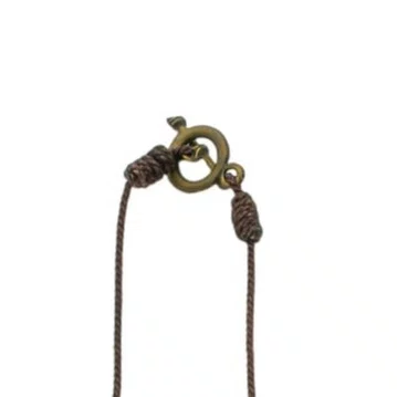 Dezena para Carro São Bento Madeira Marrom Escuro 10mm e Cruz