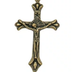 Dezena para Carro São Miguel Madeira Marrom Claro 10mm e Cruz