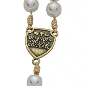 Dezena para Carro São Miguel Pérola Abs Branca 10mm e Pompom