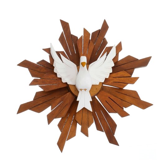 Divino Espírito Santo em madeira com Divino Branco - 44,5cm
