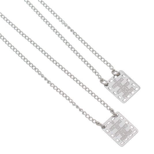 Escapulário de Nossa Senhora do Carmo com Chapa Dupla - Inox