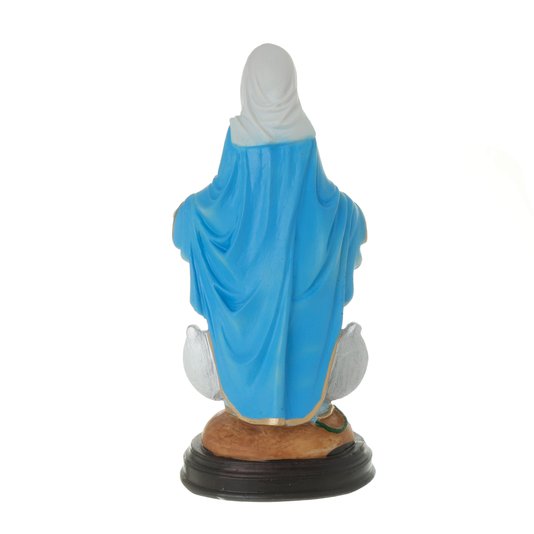 Imagem de Nossa Senhora das Graças com Medalha Milagrosa em Resina - 22cm