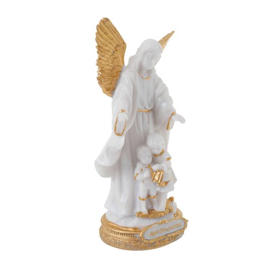 Imagem Anjo da Guarda em Resina - Pérola 14cm