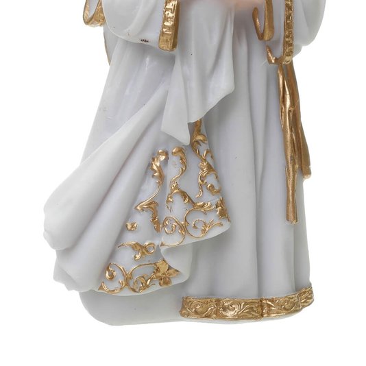 Imagem Sagrada Família em Resina - Branca 14cm