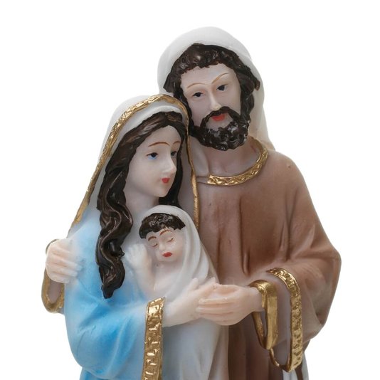 Imagem Sagrada Família em Resina - 14cm